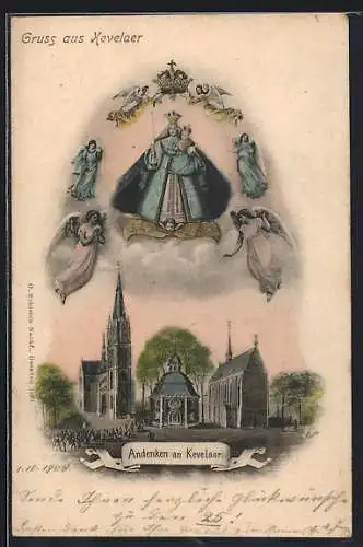 Künstler-AK Kevelaer, Wallfahrtskirche und Gnadenkapelle, Gnadenbild