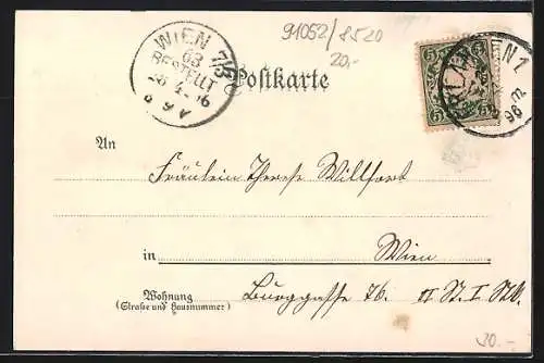 Lithographie Erlangen, Kunstbrunnen und Universitäts-Collegiengebäude