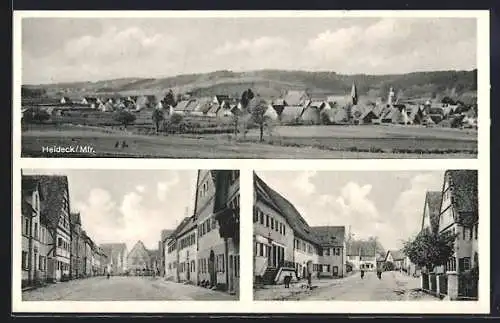 AK Heideck /Mfr., Ortsansicht mit Strassenpartien