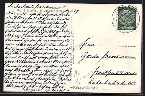 AK Bad Brückenau, Hotel-Kurheim St. Antoniushaus