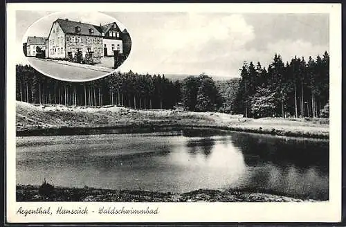 AK Argenthal, Argenthal, Waldschwimmbad und Gasthaus Krämer
