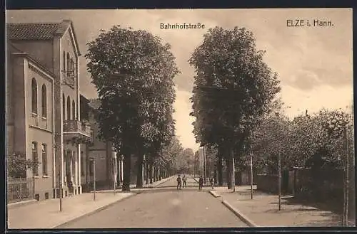 AK Elze i. Hann., Partie in der Bahnhofstrasse