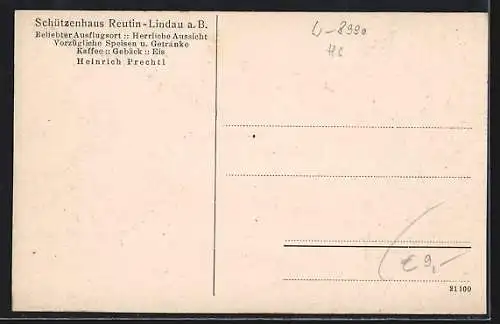 AK Lindau a. B., Gasthaus Schützenhaus, Inh. Heinrich Prechtl