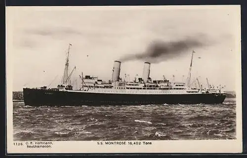 AK Passagierschiff S.S. Montrose bei voller Fahrt