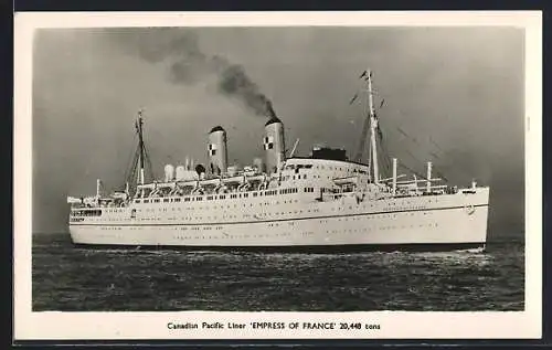 AK Dampfer Empress of France der Canadian Pacific