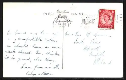 AK Dampfer Empress of France der Canadian Pacific