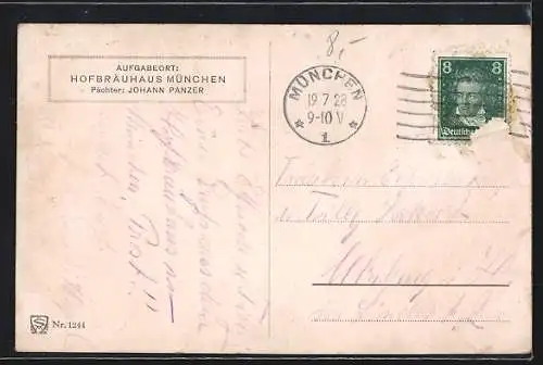 AK Salzburg, Gasthof Pitter-Keller, Freiübung 1, 2, 3, Prost g`suffa