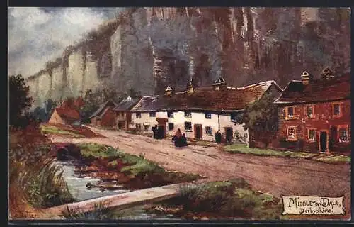 Künstler-AK Raphael Tuck & Sons Nr. 1357: Middleton Dale, Derbyshire