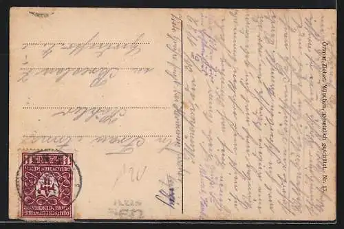 AK Festumzug mit Musik und dem Münchner Kindl