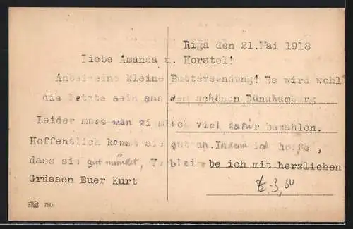 AK Riga, Blick auf das Polytechnikum