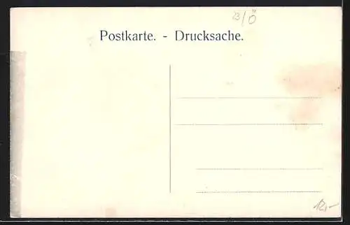 AK Zöbing am Kamp, Ortspartie mit Brücke