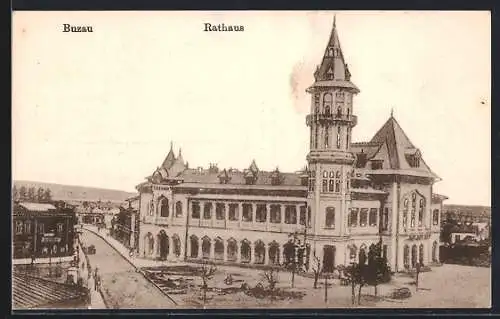 AK Buzau, Blick zum Rathaus