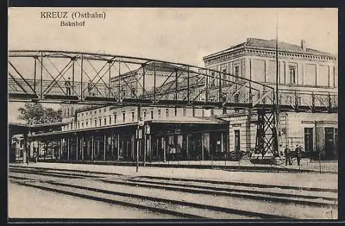 AK Kreuz, Partie am Bahnhof (Ostbahn)