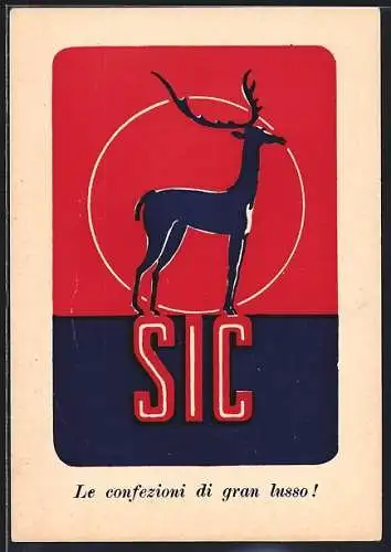 AK Das Hirsch-Logo, Reklame für SIC