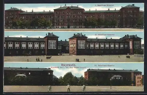 AK Bayreuth, Bataillons-Kasernen des 7. Inf. Reg. Prinz Leopold