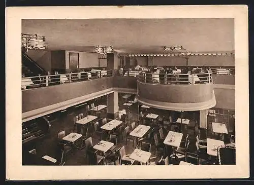 AK Berlin, Restaurant Stadt Pilsen, Innenaufnahme, Hardenbergstrasse 29a