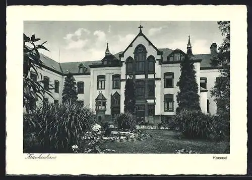 AK Speyer a. Rh., Ev. Diakoissenanstalt, Krankenhaus mit Grünanlage