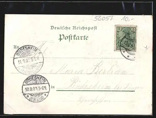 Lithographie Arenberg, Kirche u. Oelberg, Schlafende Jünger