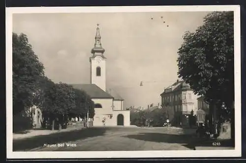 AK Mauer bei Wien, Blick auf die Kirche