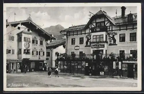 AK St. Johann, Ansicht vom Gasthof zum Bären