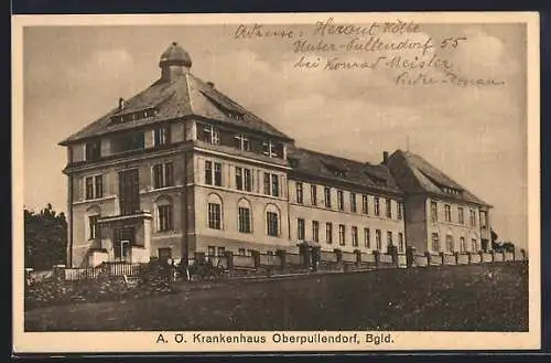AK Oberpullendorf /Bgld., Das A. Ö. Krankenhaus