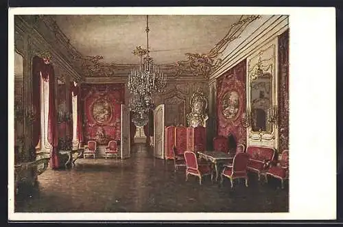 AK Wien, Ehem. Hofburg, Rosa-Salon des Alexander-Appartements