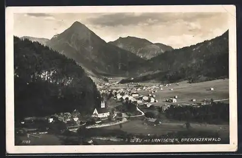 AK Au, Ortsansicht mit Uentschen