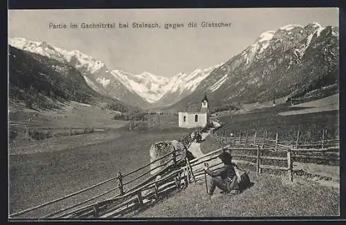 AK Steinach, Partie im Gschnitztal gegen die Gletscher