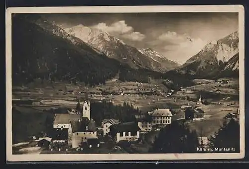 AK Kals, Ortsansicht mit Muntanitz