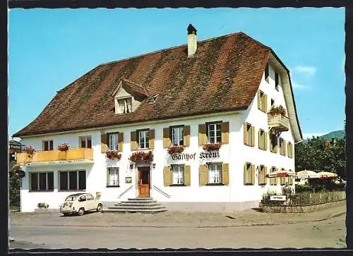 AK Rankweil /Vorarlberg, Gasthof und Pension Kreuz, Inh. Familie Fulterer Eugen