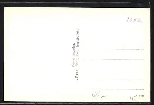 AK Wien, Grinzing, Teilansicht mit Kirche