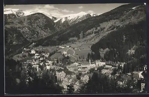 AK Gastein, Totalansicht mit Bergen