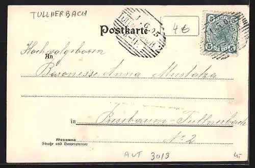 AK Liechtenstein, Burgansicht von unten