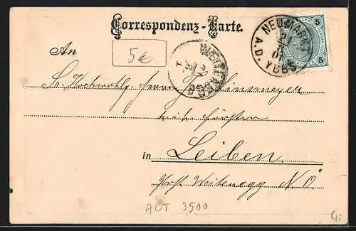 AK Krems a. d. Donau, Ortspartie mit Kirche