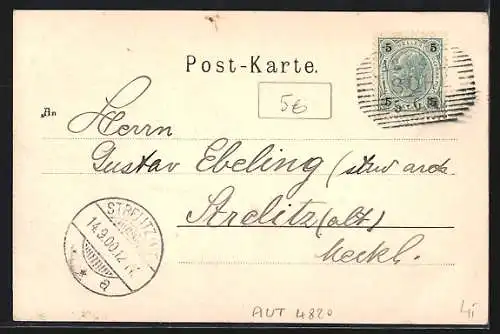 AK Ischl, Teilansicht vom kaiserlichen Park aus