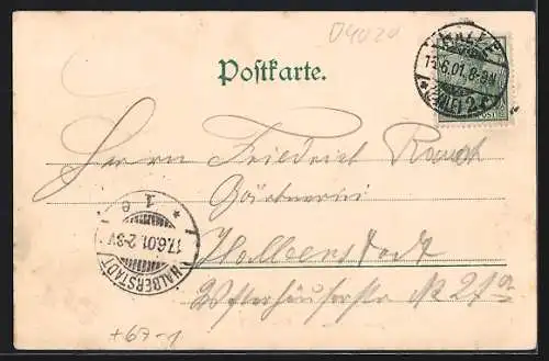 AK Halle a. S., 15. Wander-Ausstellung 1901, Deutsche Landwirtschaftsgesellschaft