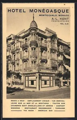 AK Monte-Carlo, Hotel Monégasque