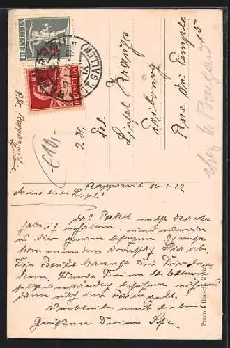 AK Gommiswald, Kirche, Strassenpartie