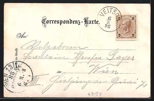 Künstler-AK Steirer Volkstanz, Paar in Tracht