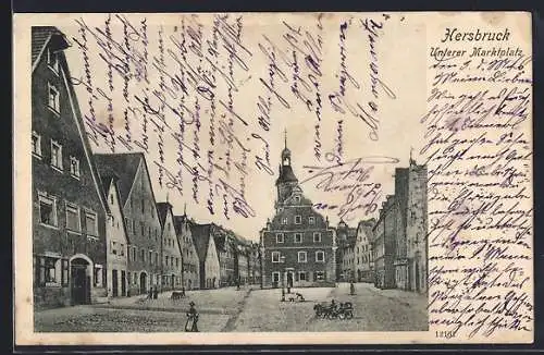AK Hersbruck, Strassenpartie am unteren Marktplatz