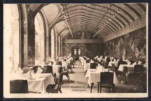 AK Berlin, Onix-Saal im Gasthaus Trarbach, Behrenstrasse 47