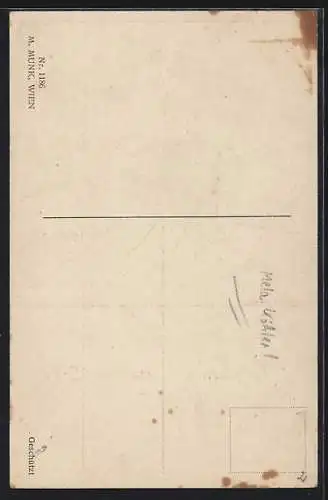 Künstler-AK Mela Köhler: Junge Dame mit Puppe auf dem Schlitten, Weihnachtsgruss