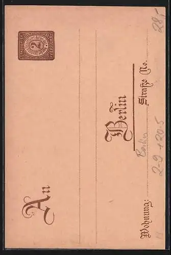 Künstler-AK Berlin, Engel und Uhr, Private Stadtpost