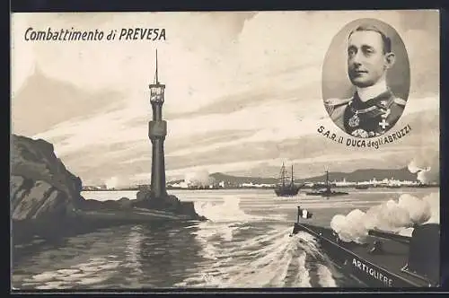 AK Combattimento di Prevesa, Il Duca degli Abruzzi