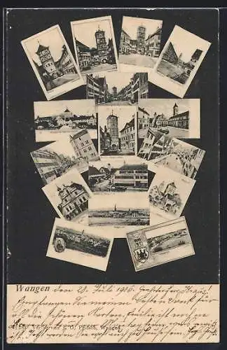 AK Wangen / Allgäu, Ansicht verschiedener Ortspartien