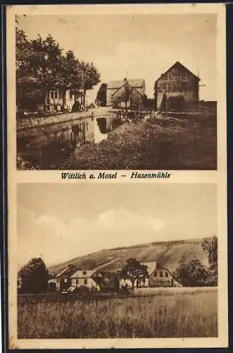 AK Wittlich a. Mosel, Hasenmühle, Ortspartie
