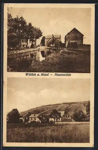 AK Wittlich a. Mosel, Hasenmühle, Ortspartie