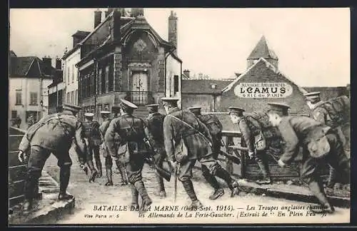 AK Marne, Bataille, Les Troupes anglaises chassent les Allmands de la Ferte-Gaucher
