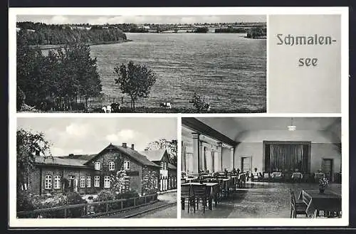 AK Schmalensee, Gasthaus Voss, Innen- und Aussenansicht