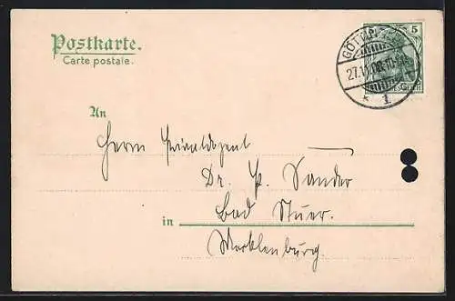 AK Göttingen, Rathaus, Stadthaus und Weenderstrasse